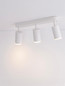 Preview: Nova Luce Deckenleuchte Mao 3-flammig 3xGU10 IP44 Weiß Aluminium Ø5,5cm 9011419