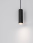 Preview: Nova Luce Pendelleuchte Mao GU10 IP44 Schwarz Aluminium Ø5,5cm 9011420