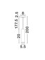 Preview: Nova Luce Pendelleuchte Mao GU10 IP44 Weiß Aluminium Ø5,5cm 9011421