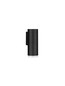 Preview: Nova Luce Wandleuchte Mao GU10 IP44 Schwarz Aluminium Ø5,5cm 9011422