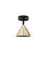 Preview: Nova Luce Deckenleuchte Conico schwenkbar GU10 Gold Schwarz Aluminium Ø12cm 9011424