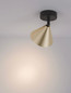 Preview: Nova Luce Deckenleuchte Conico schwenkbar GU10 Gold Schwarz Aluminium Ø12cm 9011424
