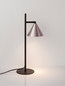 Preview: Nova Luce Tischleuchte Conico schwenkbar GU10 Kaffeebraun Schwarz Aluminium 42x19cm 9011435