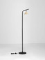 Preview: Nova Luce Stehleuchte Conico schwenkbar GU10 Gold Schwarz Aluminium 135cm 9011436