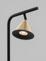 Preview: Nova Luce Stehleuchte Conico schwenkbar GU10 Gold Schwarz Aluminium 135cm 9011436