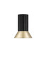 Preview: Nova Luce Deckenleuchte Luvia GU10 Gold Schwarz Aluminium Ø10cm 9011438