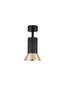 Preview: Nova Luce Deckenleuchte Luvia schwenkbar GU10 Gold Schwarz Aluminium Ø9,5cm 9011440