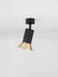 Preview: Nova Luce Deckenleuchte Luvia schwenkbar GU10 Gold Schwarz Aluminium Ø9,5cm 9011440