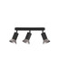 Preview: Nova Luce Deckenleuchte Luvia schwenkbar 3-flammig 3xGU10 Bronze Schwarz Aluminium 38x19cm 9011443