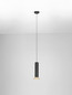 Preview: Nova Luce Pendelleuchte Luvia GU10 Gold Schwarz Aluminium Ø10cm 9011446
