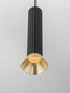 Preview: Nova Luce Pendelleuchte Luvia GU10 Gold Schwarz Aluminium Ø10cm 9011446