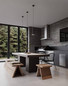 Preview: Nova Luce Pendelleuchte Luvia GU10 Bronze Schwarz Aluminium Ø10cm 9011447