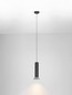 Preview: Nova Luce Pendelleuchte Luvia GU10 Bronze Schwarz Aluminium Ø10cm 9011447