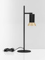 Preview: Nova Luce Tischleuchte Luvia schwenkbar GU10 Gold Schwarz Aluminium Ø10cm 9011448
