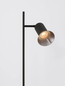 Preview: Nova Luce Stehleuchte Luvia schwenkbar 2-flammig 2xGU10 Bronze Schwarz Aluminium 154cm 9011449