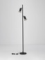Preview: Nova Luce Tischleuchte Luvia schwenkbar 2-flammig 2xGU10 Bronze Schwarz Aluminium Ø10cm 9011451