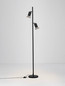 Preview: Nova Luce Tischleuchte Luvia schwenkbar 2-flammig 2xGU10 Bronze Schwarz Aluminium Ø10cm 9011451