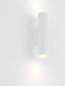 Preview: Nova Luce Wandleuchte Mor 2-flammig 2xGU10 Weiß Aluminium Ø4cm 9011459