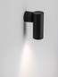 Preview: Nova Luce Wandleuchte Mor schwenkbar GU10 Schwarz Aluminium Ø4cm 9011460