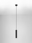 Preview: Nova Luce Pendelleuchte Mor GU10 Schwarz Aluminium Ø4cm 9011462