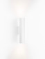 Preview: Nova Luce Wandleuchte Comet 2-flammig 2xGU10 Weiß Aluminium Ø4cm 9011469