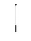 Preview: Nova Luce Pendelleuchte Comet GU10 Schwarz Aluminium Ø4cm 9011472