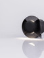 Preview: Nova Luce LED Wandeinbauleuchte Eris 1W 26lm warmweiss 3000K IP67 Schwarz Aluminium Ø5cm 9019218