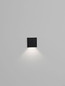 Preview: Nova Luce LED Wandeinbauleuchte Iko 1W 40lm warmweiss 3000K IP67 Schwarz 9x5,5cm 9019220