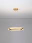 Preview: Nova Luce LED Pendelleuchte Alaro dimmbar 46W warmweiss 3000K Messinggold Stahl Aluminium Ø60cm 9019725