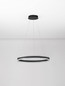 Preview: Nova Luce LED Pendelleuchte Alaro dimmbar 46W warmweiss 3000K Schwarz Stahl Aluminium Ø60cm 9019726