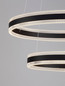 Preview: Nova Luce LED Pendelleuchte Alaro dimmbar 69W warmweiss 3000K Schwarz Stahl Aluminium Ø60cm 9019728