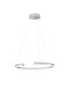 Preview: Nova Luce LED Pendelleuchte Elmo dimmbar 48W neutralweiss 3500K Chrom Aluminium Edelstahl Ø64cm 9019729