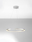 Preview: Nova Luce LED Pendelleuchte Elmo dimmbar 48W neutralweiss 3500K Chrom Aluminium Edelstahl Ø64cm 9019729
