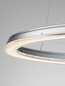 Preview: Nova Luce LED Pendelleuchte Elmo dimmbar 48W neutralweiss 3500K Chrom Aluminium Edelstahl Ø64cm 9019729