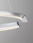 Preview: Nova Luce LED Pendelleuchte Elmo dimmbar 48W neutralweiss 3500K Chrom Aluminium Edelstahl Ø64cm 9019729