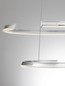 Preview: Nova Luce LED Pendelleuchte Elmo dimmbar 70W neutralweiss 3500K Chrom Aluminium Edelstahl Ø63cm 9019731
