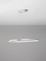Preview: Nova Luce LED Pendelleuchte Elmo dimmbar 48W neutralweiss 3500K Chrom Aluminium Edelstahl 90x35cm 9019732