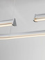 Preview: Nova Luce LED Pendelleuchte Elmo dimmbar 48W neutralweiss 3500K Chrom Aluminium Edelstahl 90x35cm 9019732