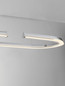 Preview: Nova Luce LED Pendelleuchte Elmo dimmbar 48W neutralweiss 3500K Chrom Aluminium Edelstahl 90x35cm 9019732