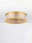 Preview: Nova Luce LED Deckenleuchte Kinara dimmbar 46W warmweiss 3000K Platingold Aluminium Edelstahl Ø40cm 9019740