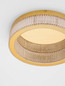 Preview: Nova Luce LED Deckenleuchte Kinara dimmbar 46W warmweiss 3000K Platingold Aluminium Edelstahl Ø40cm 9019740