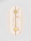 Preview: Nova Luce LED Wandleuchte Aider 19W warmweiss 3000K Messinggold Stahl Aluminium 42,5x16,5cm 9019744