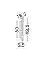 Preview: Nova Luce LED Wandleuchte Aider 19W warmweiss 3000K Messinggold Stahl Aluminium 42,5x16,5cm 9019744