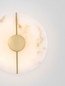 Preview: Nova Luce LED Wandleuchte Aider 12W warmweiss 3000K Messinggold Stahl Aluminium Ø20cm 9019745