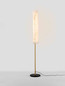 Preview: Nova Luce LED Stehleuchte Aider 23W warmweiss 3000K Messinggold Stahl Aluminium 160cm 9019747