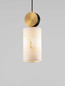 Preview: Nova Luce Pendelleuchte Maru E27 Messinggold Stahl Aluminium Ø12cm 9019756