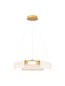 Preview: Nova Luce LED Pendelleuchte Aider dimmbar 34W warmweiss 3000K Messinggold Stahl Aluminium Ø63cm 9019758