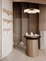 Preview: Nova Luce LED Pendelleuchte Aider dimmbar 34W warmweiss 3000K Messinggold Stahl Aluminium Ø63cm 9019758