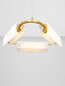 Preview: Nova Luce LED Pendelleuchte Aider dimmbar 34W warmweiss 3000K Messinggold Stahl Aluminium Ø63cm 9019758