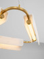 Preview: Nova Luce LED Pendelleuchte Aider dimmbar 34W warmweiss 3000K Messinggold Stahl Aluminium Ø63cm 9019758